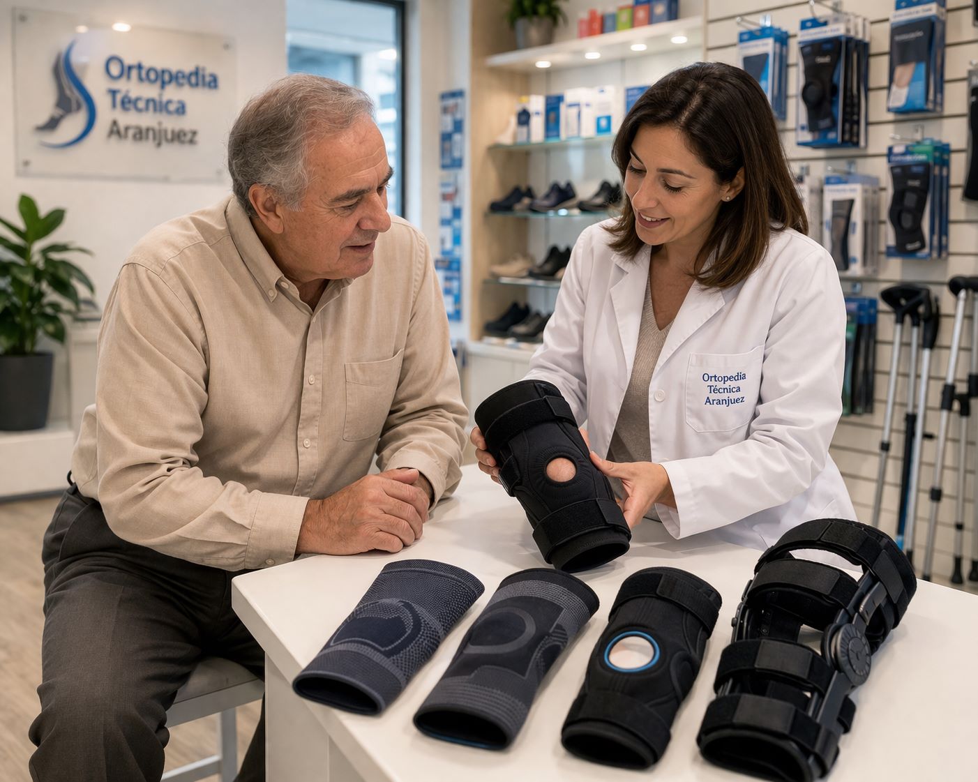 Asesoramiento para elegir rodillera en Ortopedia Técnica Aranjuez