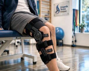 Órtesis articulada de rodilla para posoperatorio